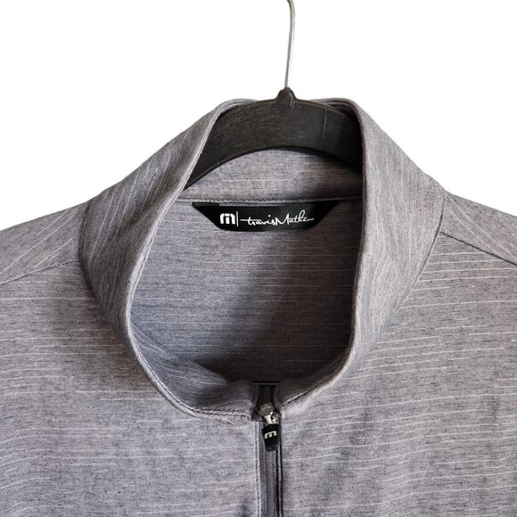Travis Mathew Shirt Large Gray Grey Women's Crestview 1/4 Zip Long Sleeve Pullov - Picture 4 of 11